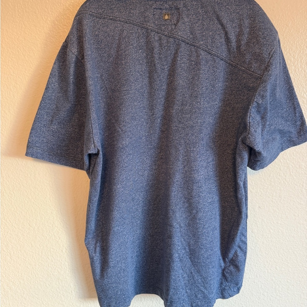 Volcom Boy's Heathered Navy Polo Shirt - Picture 2 of 5